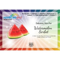 Rainbow's End Non-Fat Watermelon Sorbet 4/1 Gallon